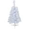 2ft. Pre-Lit Slim White Artificial Christmas Tree, Green Lights